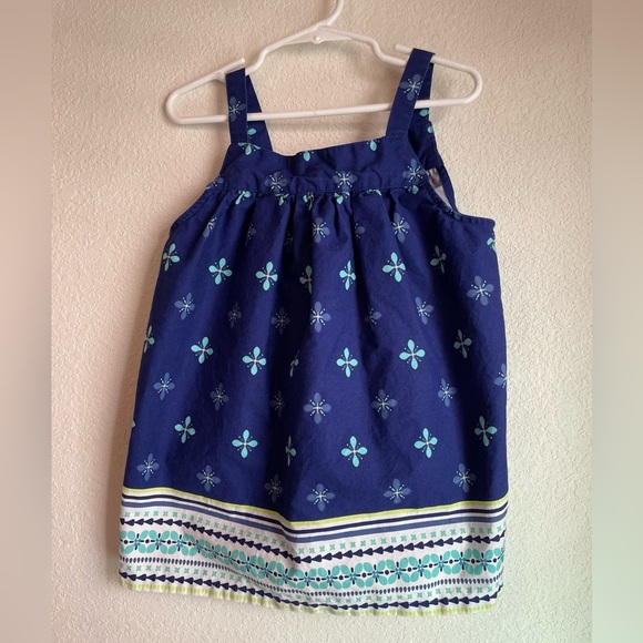 Gymbore Girls Blue Floral Tank Top size 10 - Picture 4 of 5